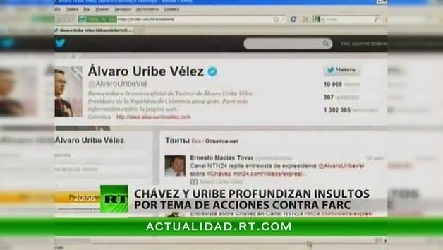 Chávez y Uribe profundizan insultos por tema de acciones contra FARC
