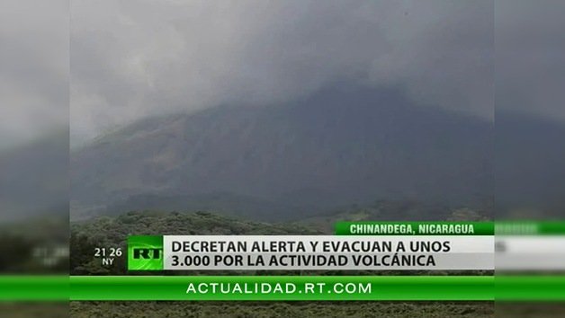 Evacúan a unas 3.000 personas por la erupción de un volcán en Nicaragua