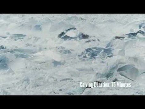 Impresionantes imágenes de la ruptura de un glaciar, el más grande jamás filmado