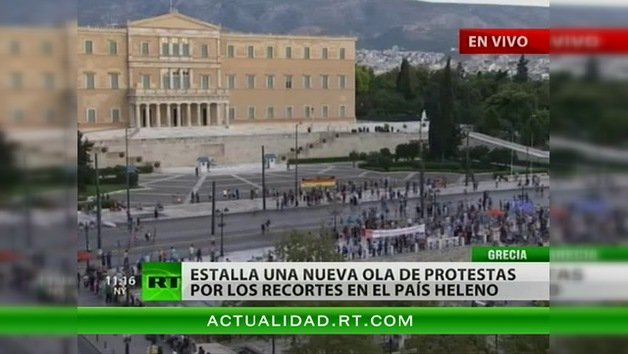 Protestas multitudinarias recibirán a Merkel en Grecia