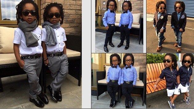 Unos gemelos de tres años causan furor en Internet con sus impecables trajes