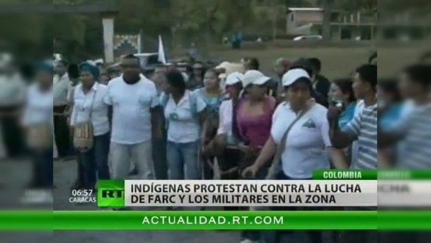 Indígenas colombianos piden retiro del las FARC y del Ejército