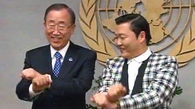 Video: Ban Ki-moon se ‘sube al caballo’ del estilo Gangnam