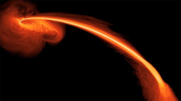 ¿Cómo se tragan las estrellas los agujeros negros?