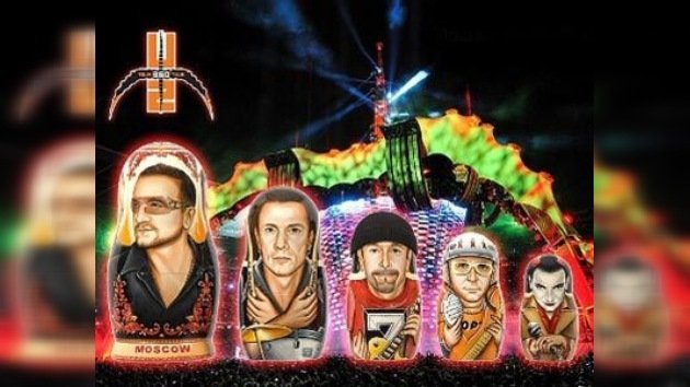 U2: últimos preparativos para el concierto en Moscú