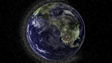 Pesca espacial: Japón pretende quitar la basura espacial con una 'red magnética'