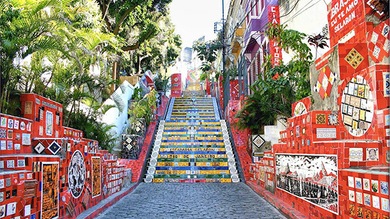 Arte callejero peldaño a peldaño