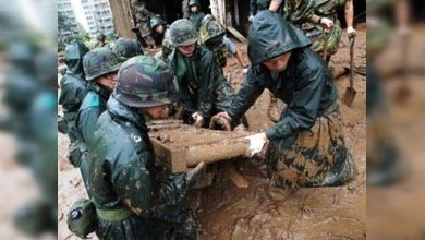 53 personas mueren en Corea del Sur a causa de aludes provocados por lluvias torrenciales