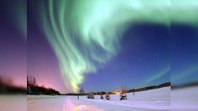 El norte de Rusia se despide del sol y espera una aurora boreal