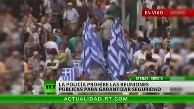 Jornada de protestas en Grecia el día de la llegada de Merkel