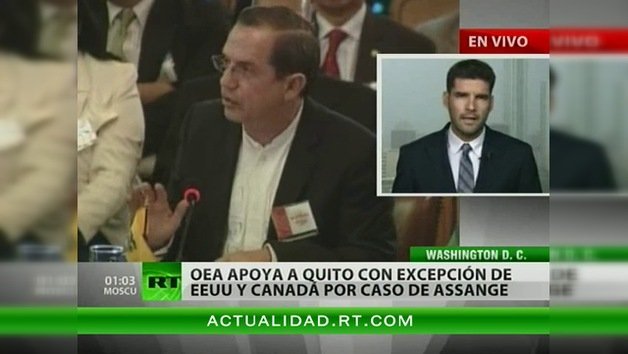 La OEA aprueba resolución de apoyo a Ecuador ante las amenazas de Reino Unido