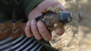 Proyectil de la II Guerra encontrado al lado de una escuela moscovita