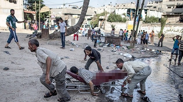 FUERTES IMÁGENES: Cámara capta el bombardeo israelí contra un mercado en Gaza