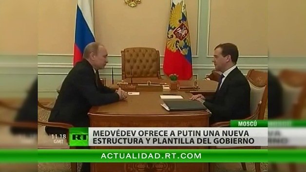 Medvédev presenta al presidente Putin las candidaturas a ministros