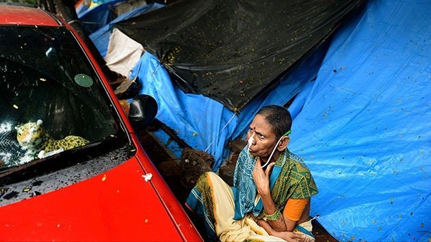 Fotos: Los pacientes con cáncer en la India se ven obligados a vivir en la calle