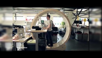 El lugar de trabajo ideal es una rueda de hámster gigante