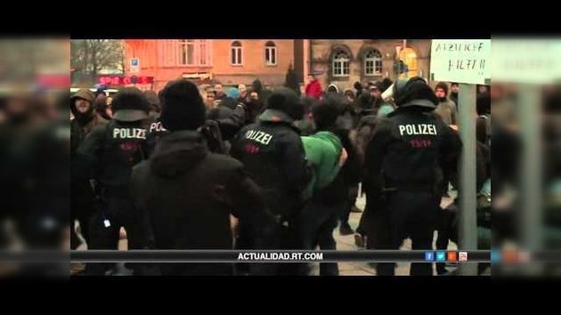 Alemania: Violentos enfrentamientos con la Policía durante una manifestación