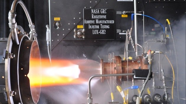 La NASA realiza con éxito las pruebas de un motor de cohete impreso en 3D