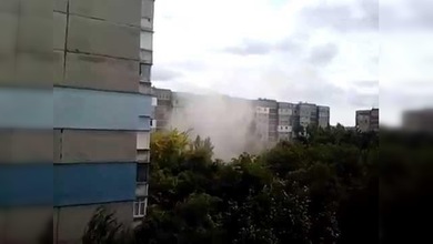 Proyectiles impactan en un edificio residencial de varias plantas en Donetsk