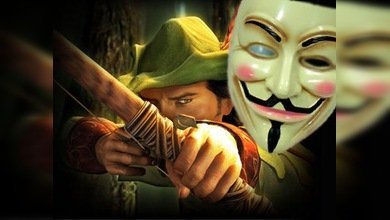 Anonymous se disfraza de Robin Hood