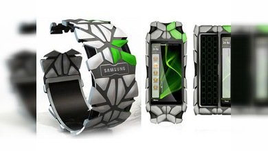 Presentan teléfono brazalete