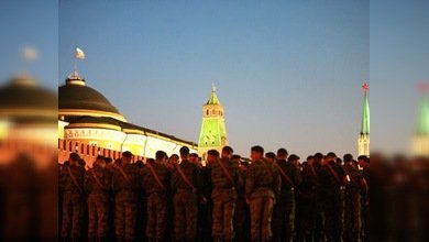 Primer ensayo nocturno del Día de la Victoria se realizó en Moscú