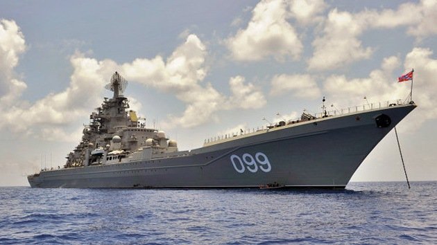 El crucero de misiles Piotr Veliki asume el mando de la escuadra rusa en el Mediterráneo