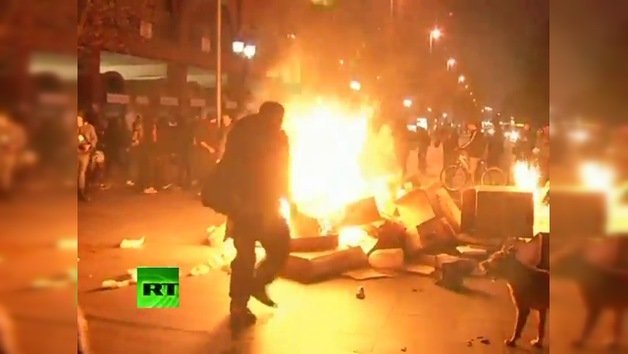 Los chilenos celebran el aniversario del golpe con duros disturbios 