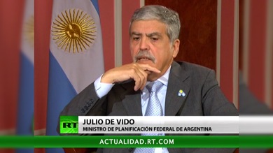 Entrevista con Julio de Vido, Ministro de Planificación Federal de Argentina