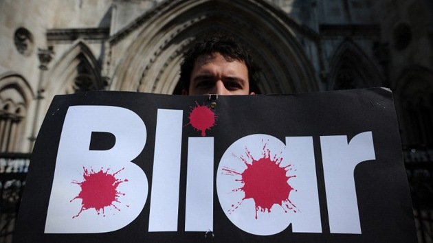 Tony Blair, acusado de ser un "criminal de guerra"