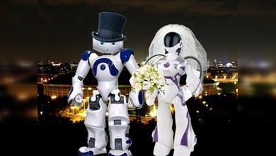 Vídeo: Boda sin precedentes de robots con su 'tradicional' suelta de drones