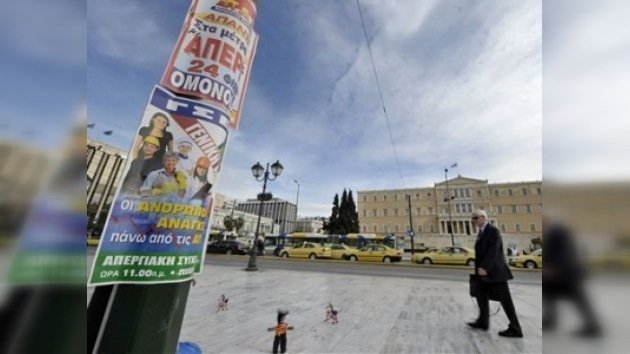 Una huelga general de 24 horas paralizará Grecia