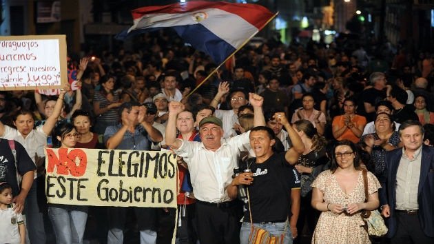 El gobierno de Paraguay responde a la calle con un discurso "de intimidación"