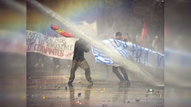 La marcha estudiantil en Chile acaba con enfrentamientos con la policía