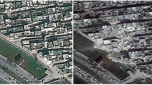 Fotos: El daño causado por la guerra en Siria se ve desde el espacio