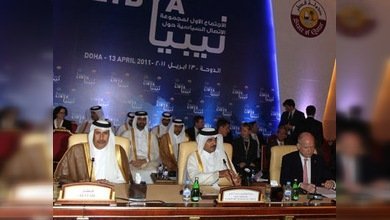 Promotores Grupo de Contacto para Libia piden dinero y armas para insurrectos