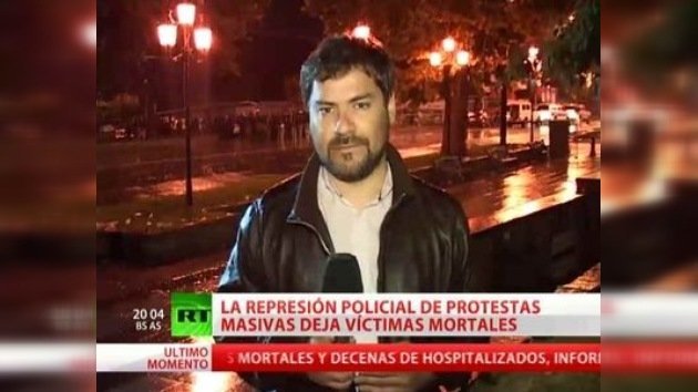 Un corresponsal de RT resulta herido durante una dispersión de protestas en Georgia
