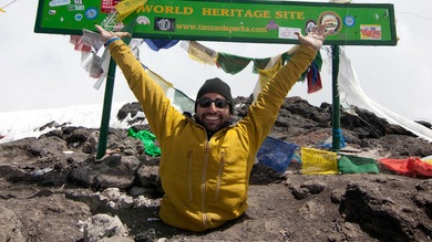 Un canadiense cojo 'pone el pie' en el Kilimanjaro