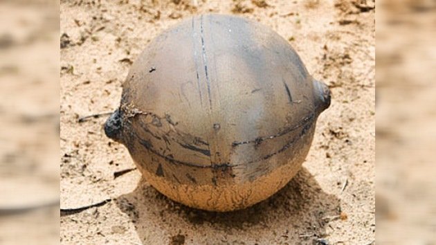 Misterio redondo: una extraña esfera de metal cae sobre Namibia