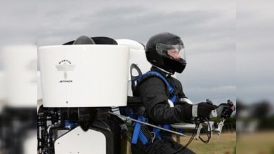 Una 'mochila voladora' alcanza los 1.500 metros de altura