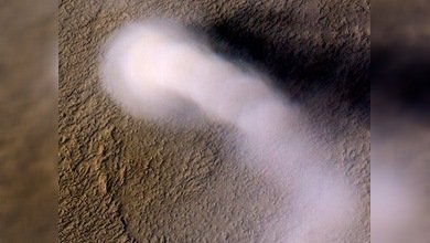 La NASA capta imágenes de un diablo de polvo en Marte