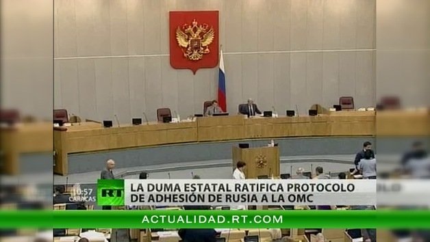 Legisladores rusos ratifican el protocolo de entrada a la OMC