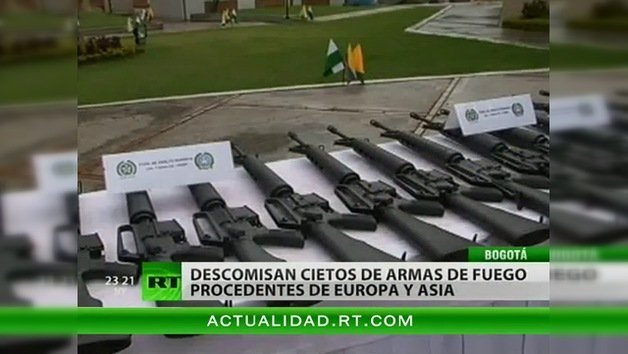Colombia: decomisan cientos de armas de fuego provenientes de Europa y Asia