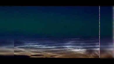 Inusuales imágenes de la aurora boreal