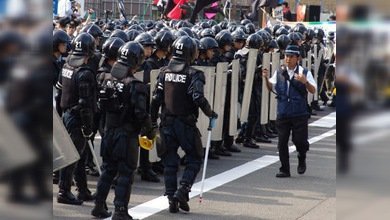 Disturbios antiglobalización en el centro de Ginebra