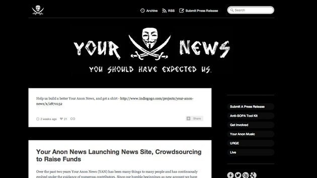 Anonymous invita a participar en su propio sitio web de noticias