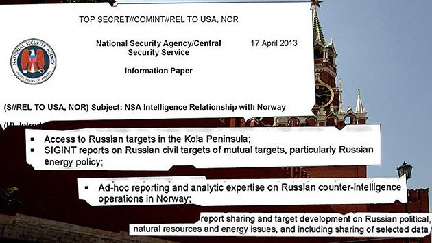 Noruega espia a Rusia para la NSA