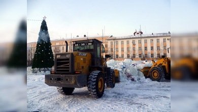 Una inundación en lugar de una pista de patinaje