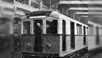 Tren "retro" para los 75 años del metro de Moscú