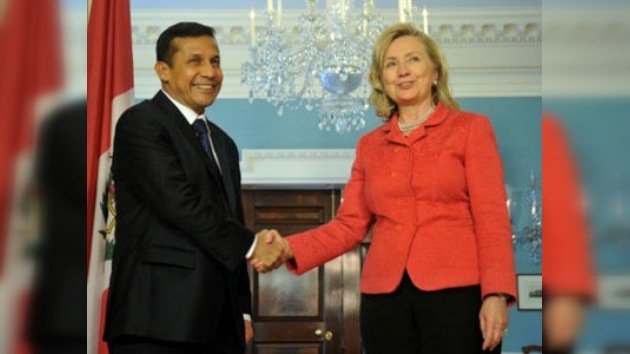 Humala pretende un diálogo "abierto y transparente" entre Perú y EE. UU.